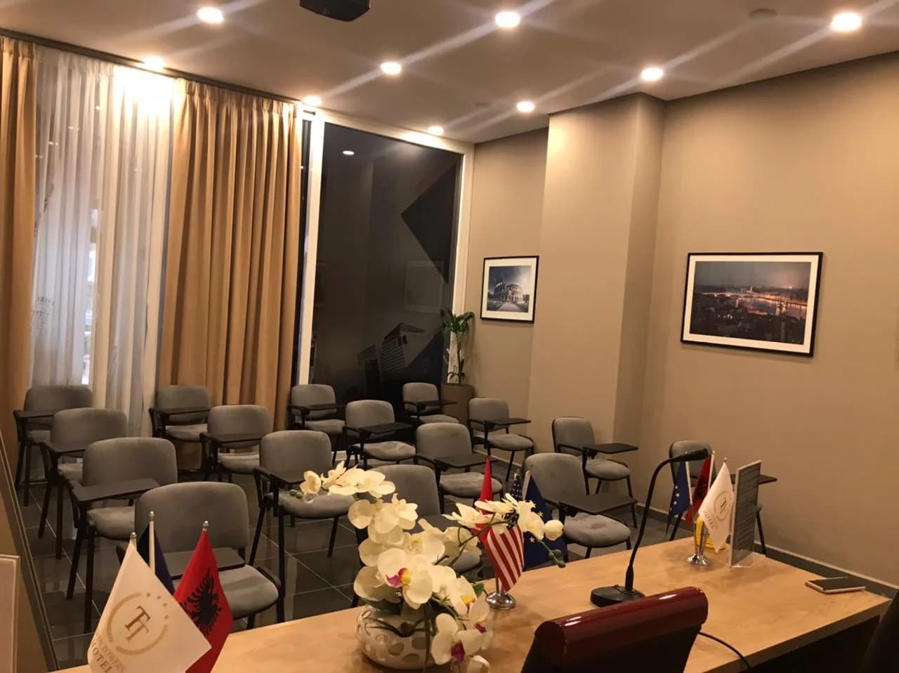 Conference hall setup